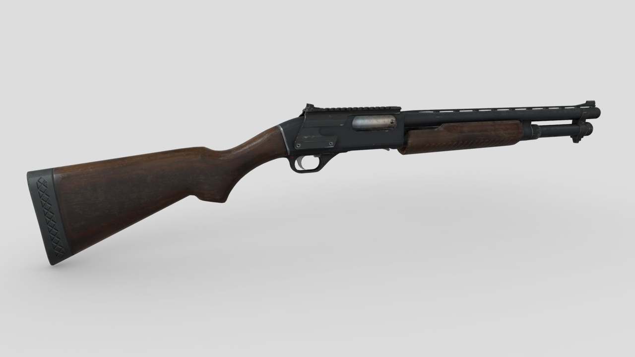 Media 1 for listing Shotgun - Pump Action - Wooden Stock - Hish Poly