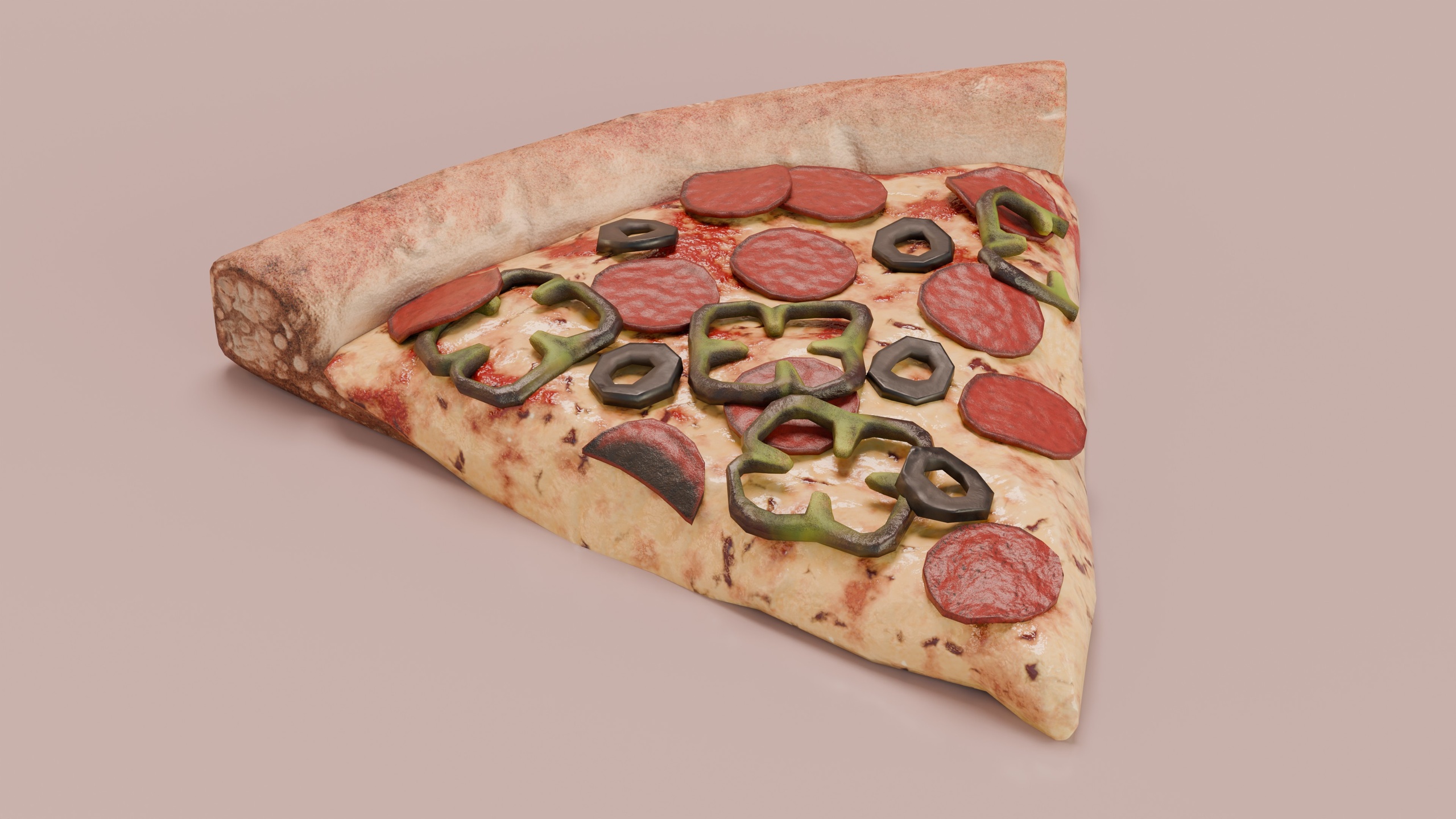 Media 1 for listing Pizza Slice 3D Model Game Ready with LODs