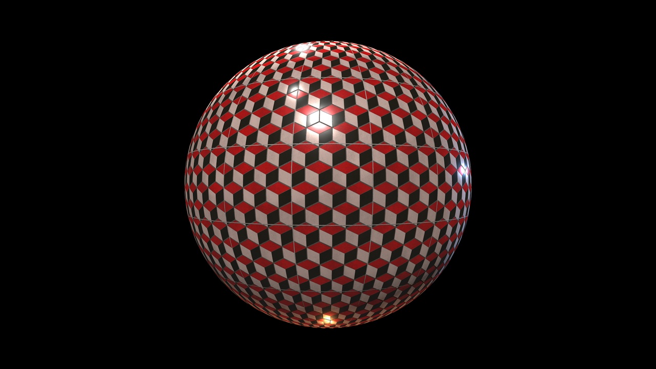 Media 1 for listing Escher Cube Tile Material