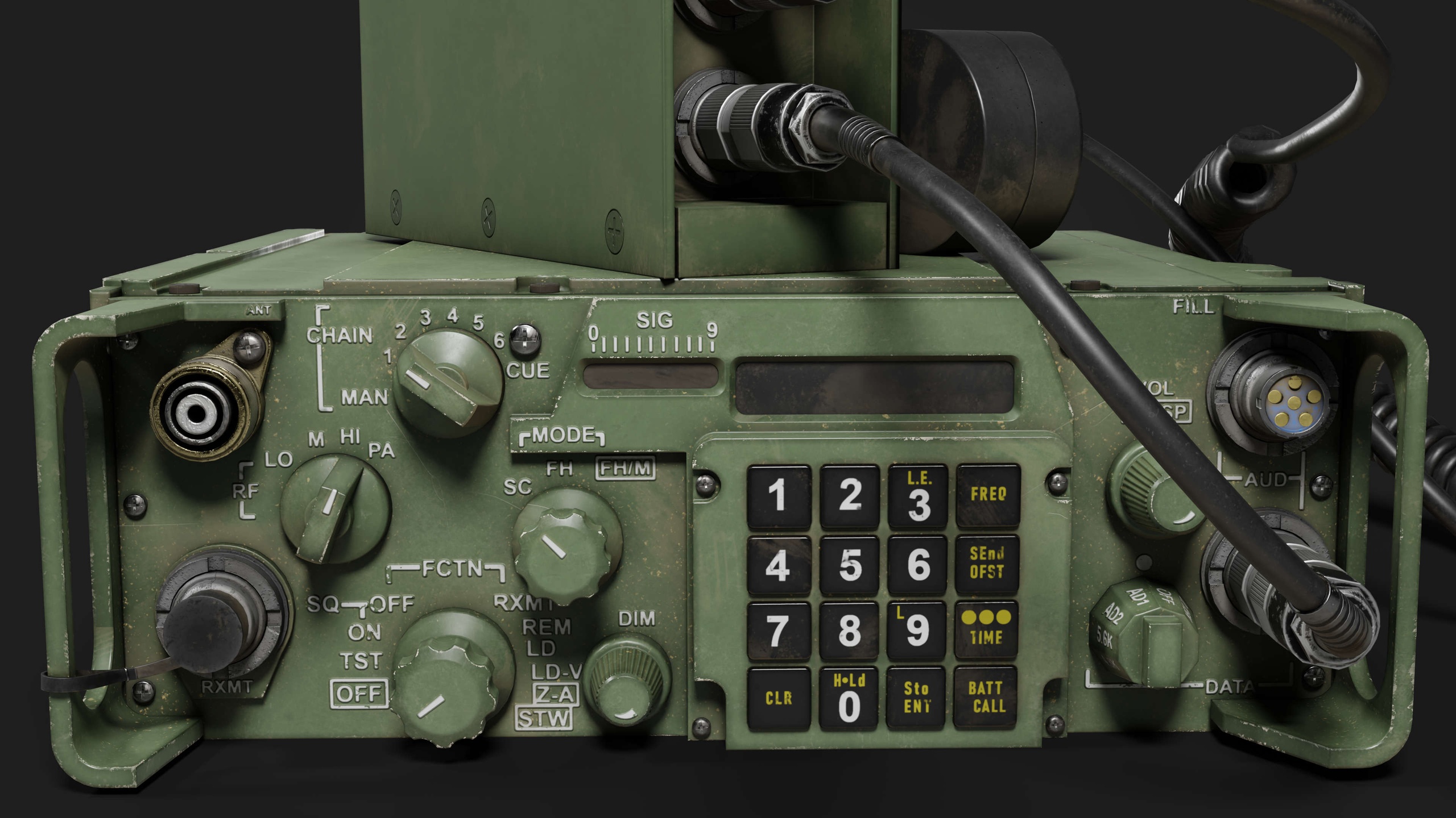 Media 1 for listing Military Radio with Audio Logger and Handheld Speaker