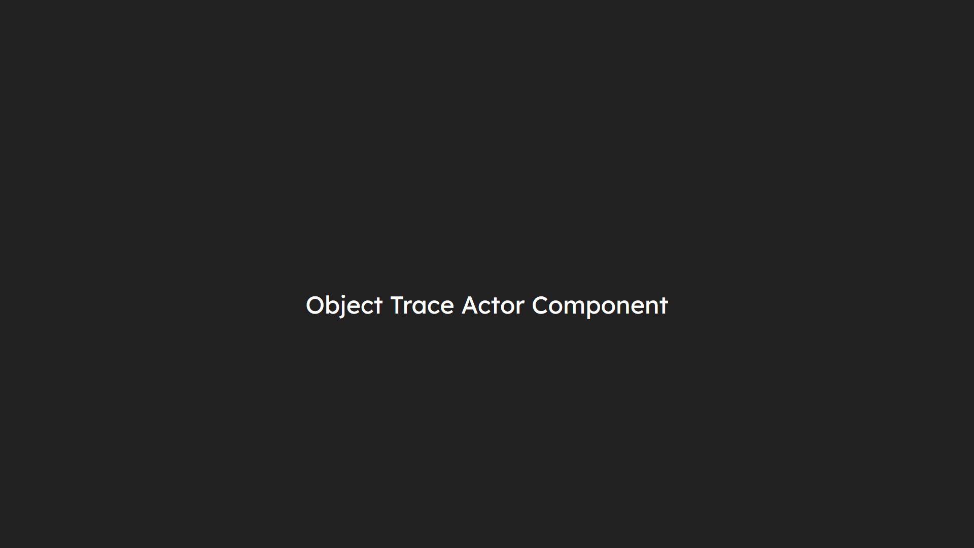 Trace Component | Fab