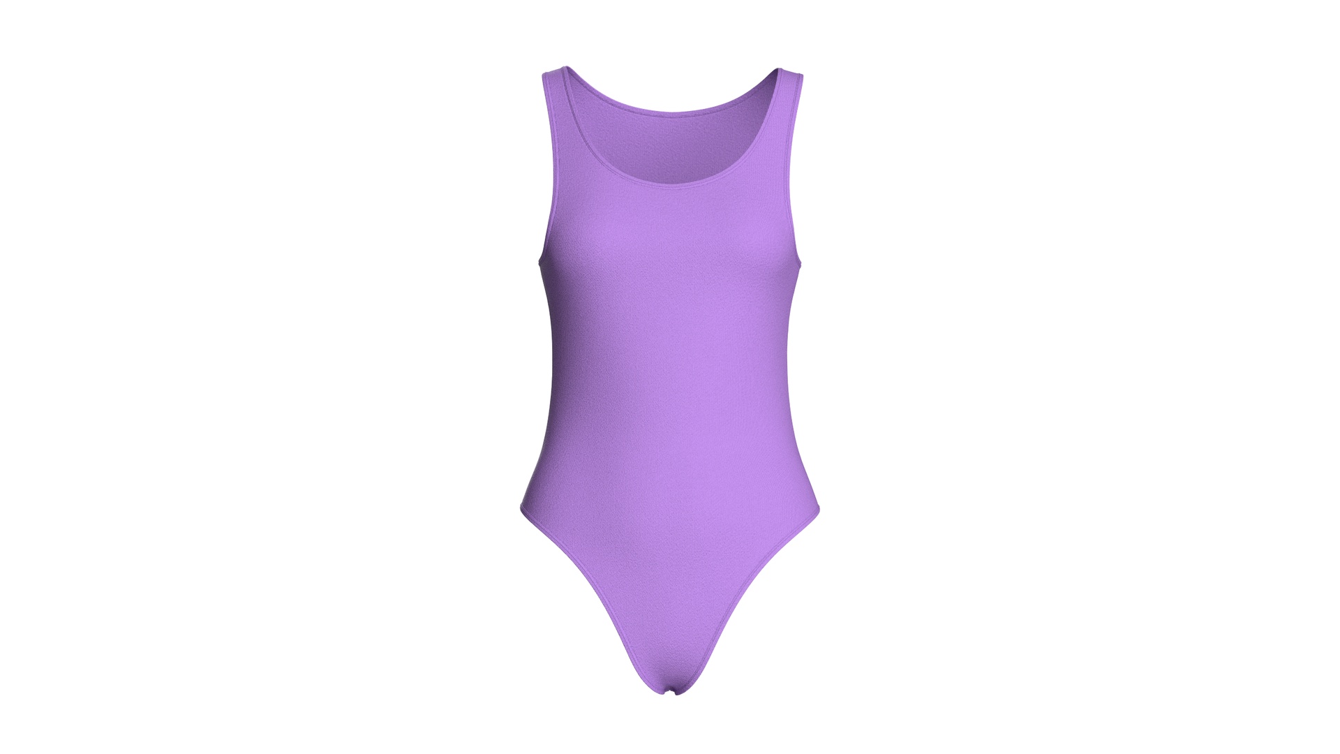 Media 1 for listing Girls Sleeveless High - Cut Bodysuit | High Poly