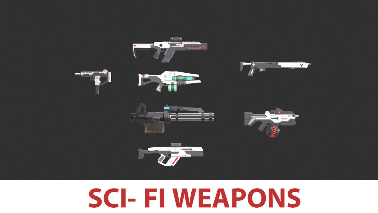 Media 1 for listing SCI-FI Weapons pack 1