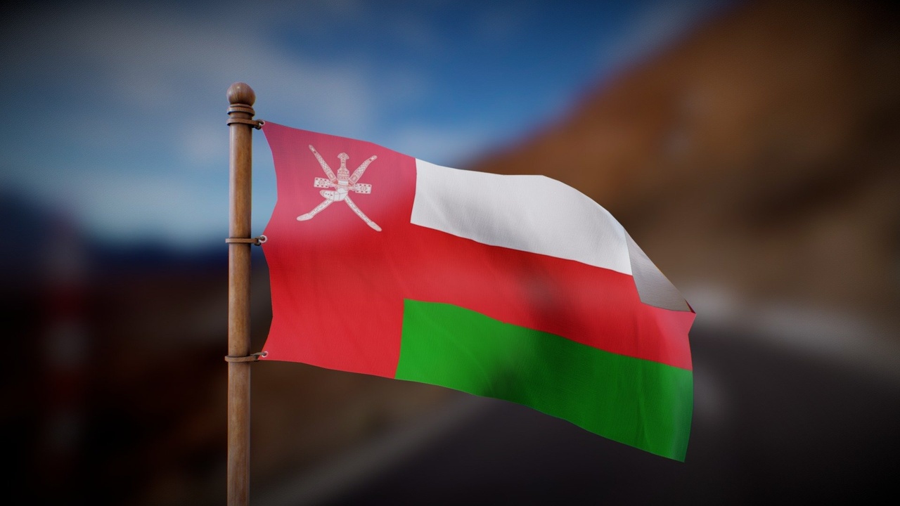 Media 1 for listing Flag of Oman - Wind Animated loop