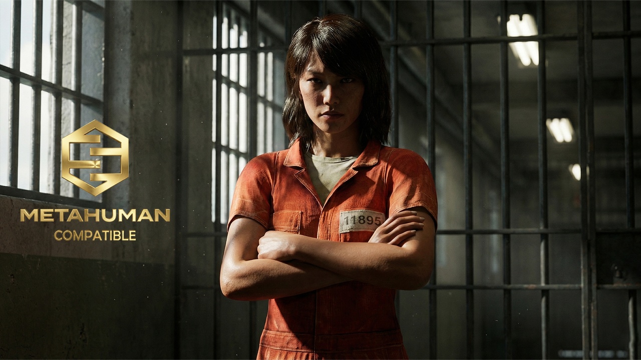 Media 1 for listing Unisex Prison Inmate Orange Jumpsuit Uniform Short Sleeve Detention Outfit