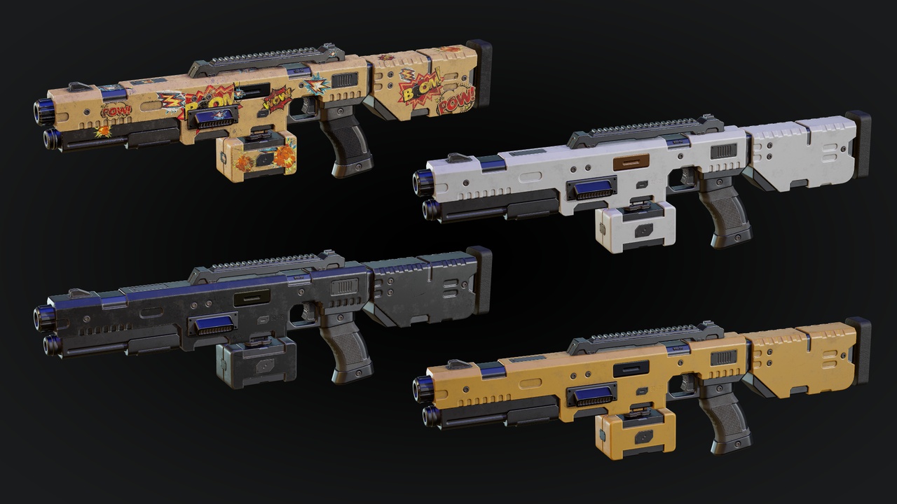 Multimedia 1 para anuncio Weapon IMPACT - Animated Gun Bundle