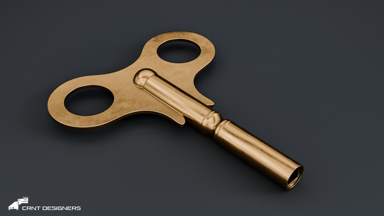 Media 1 for listing Wind Up Key 3D Model