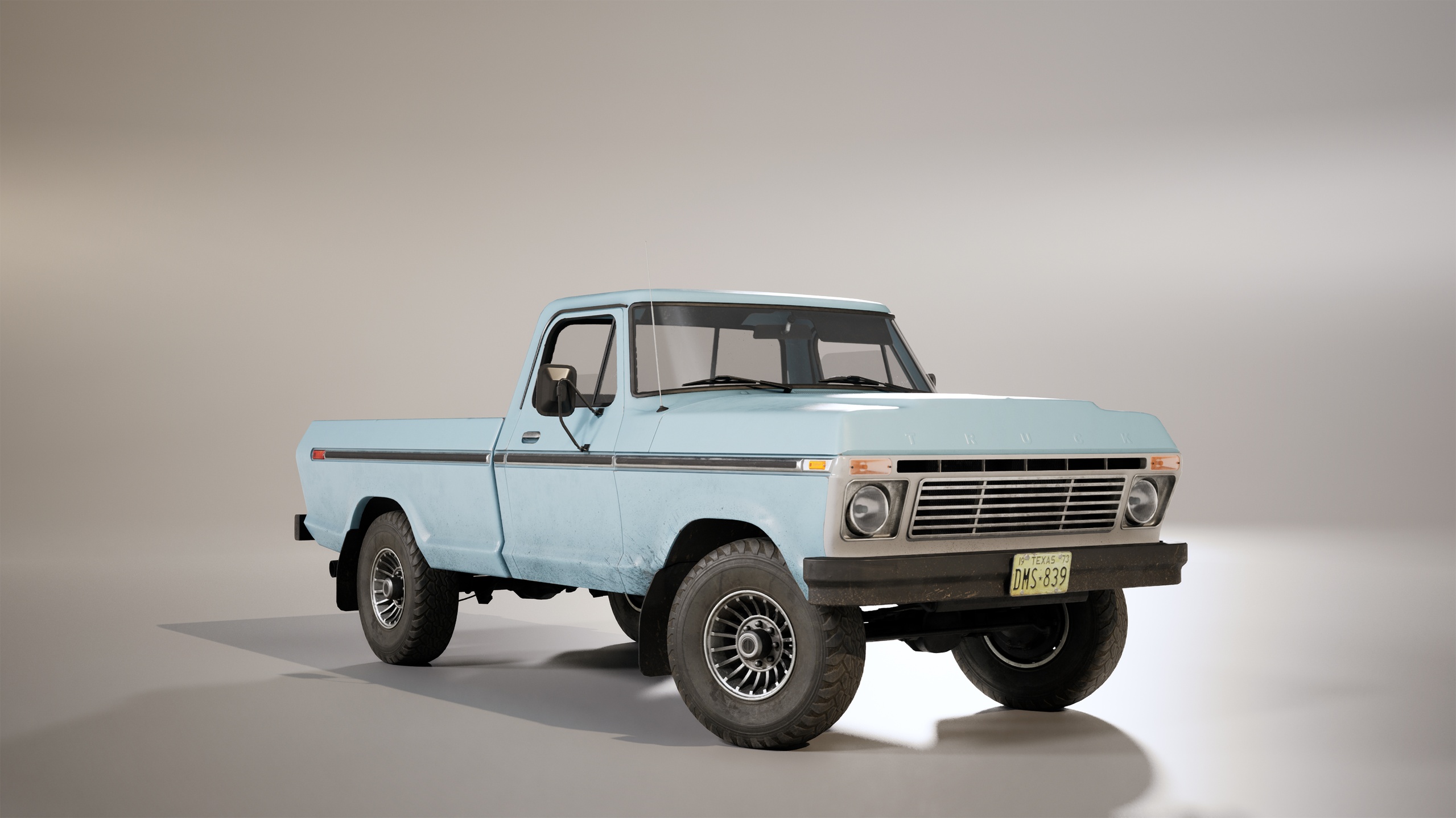 Media 1 for listing AAA Next Gen Pickup Truck (BaseBed ver.) Game-Ready 3D Model for Unreal Engine 5