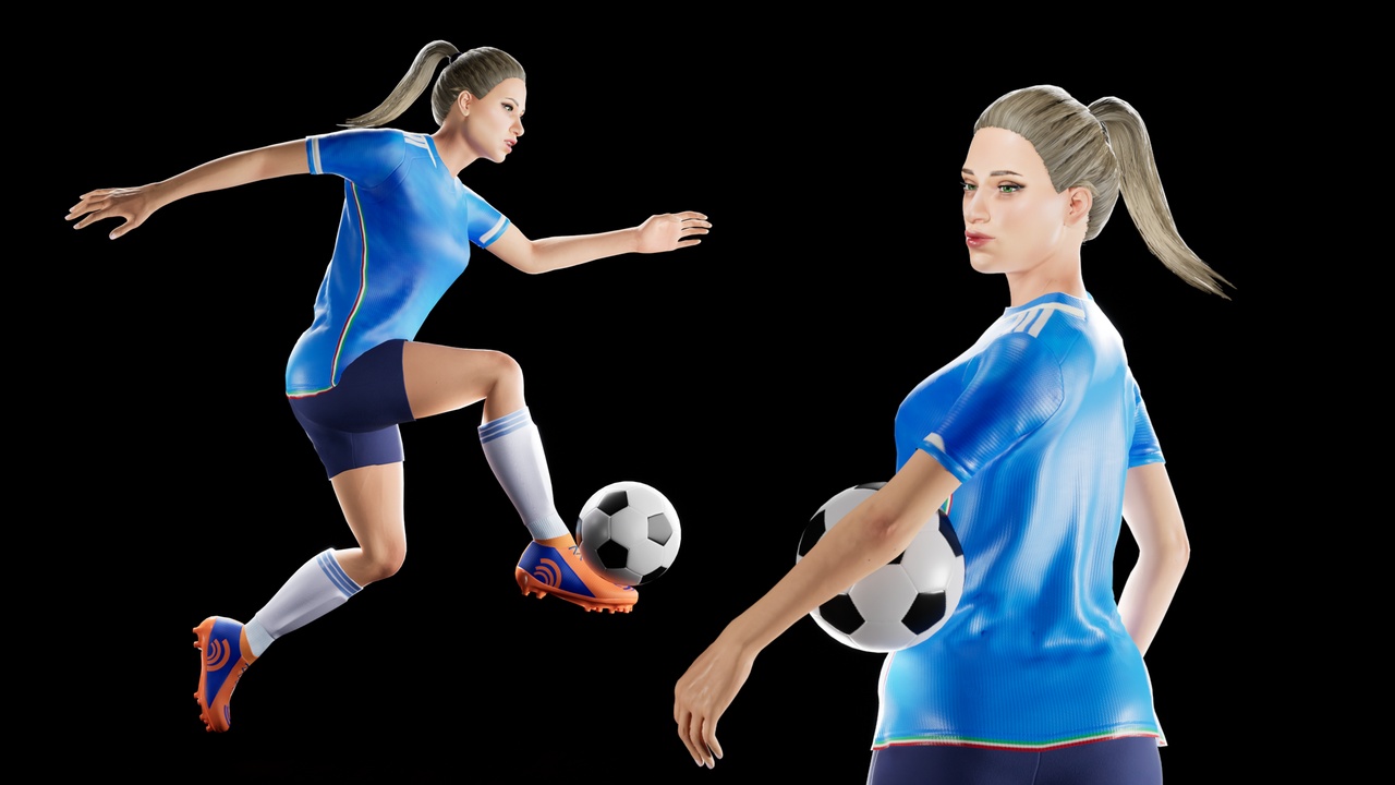 Media 1 for listing Soccer Player Girl