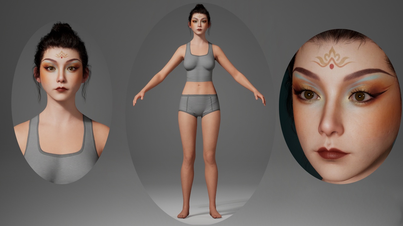 Media 1 for listing Editable MetaHuman female character - Yuting.With hair, no clothing included.