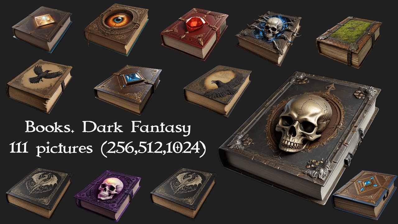 Media 1 for listing Books Mega Bundle. Dark Fantasy. 1111 Unique images