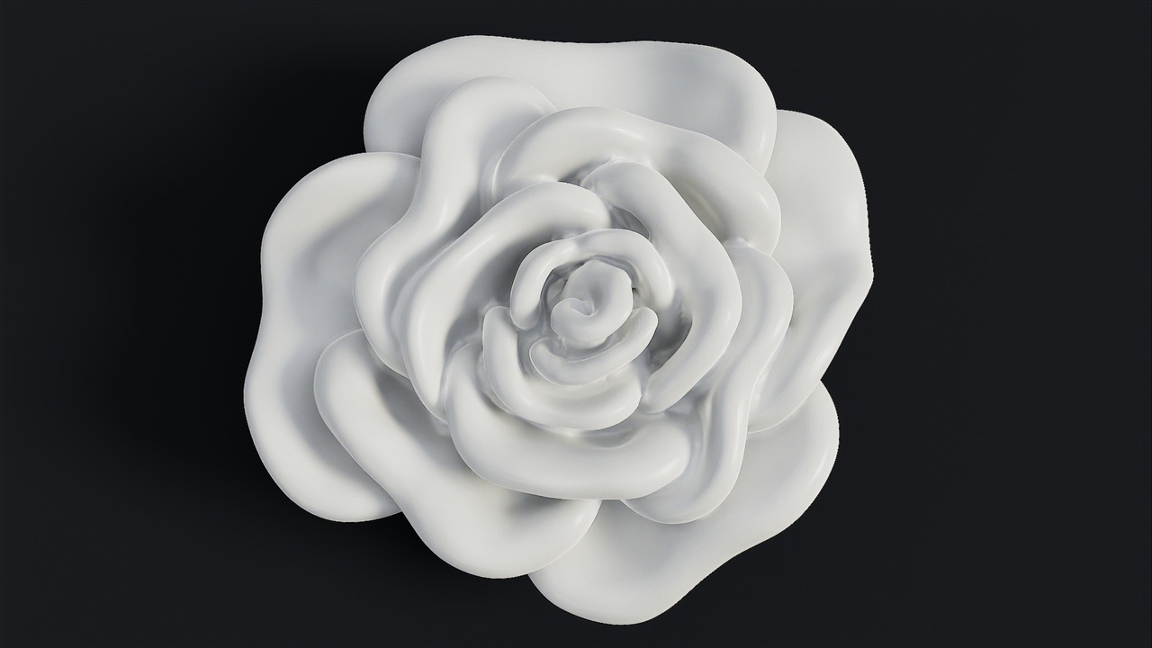 Media 1 for listing Rose Bloom - 3D print