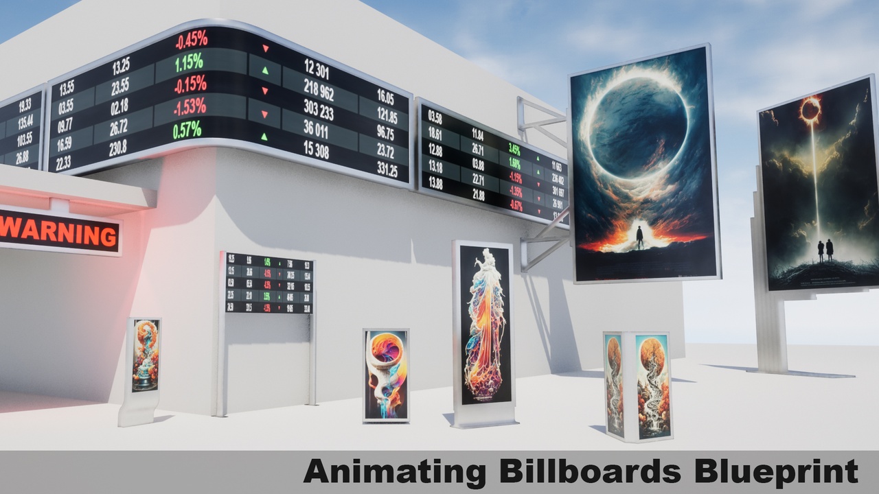 Animating Billboards 제품 등록을 위한 미디어 1개