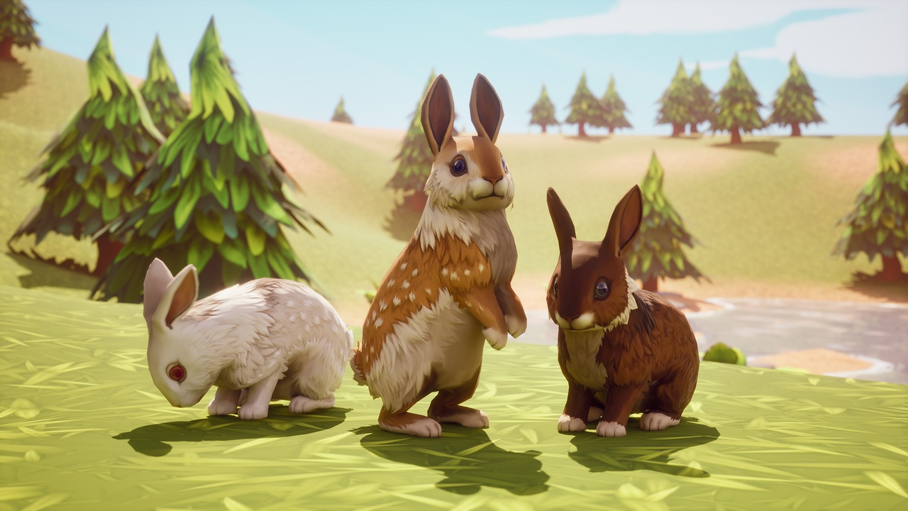 Media 1 for listing Stylized Rabbit Critter Mob with Reactive AI