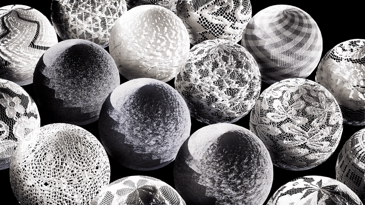 Media 1 for listing Photoscanned from real Japanese Lace — drop-in 4K PBR materials Vol9