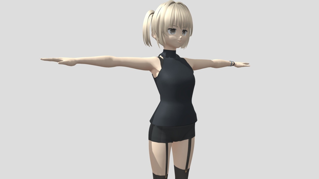 Media 1 for listing 【Anime Character】Casual Female (V2/Unity 3D)