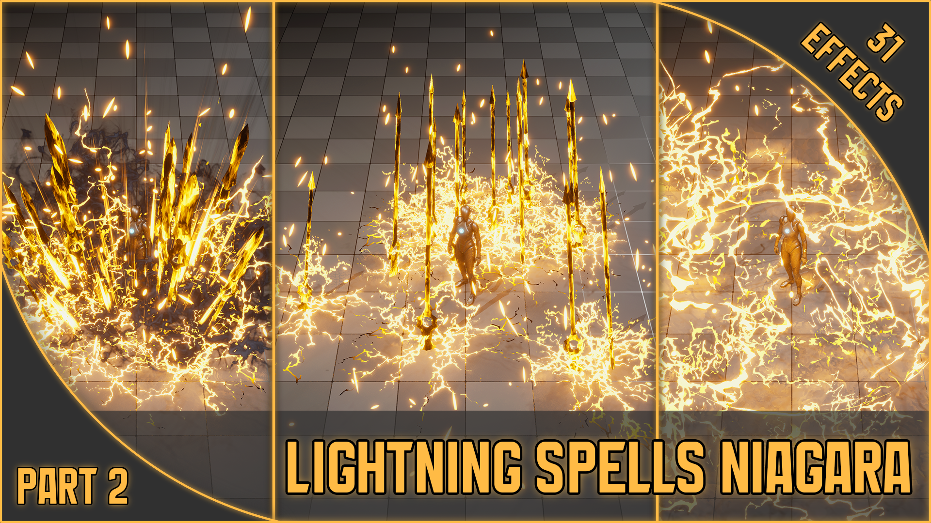 [31] Lightning Spells Niagara Part 2 | Fab