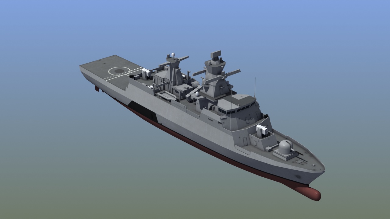 Media 1 for listing Braunschweig Corvette German Navy Low Poly Game Ready 3D Model
