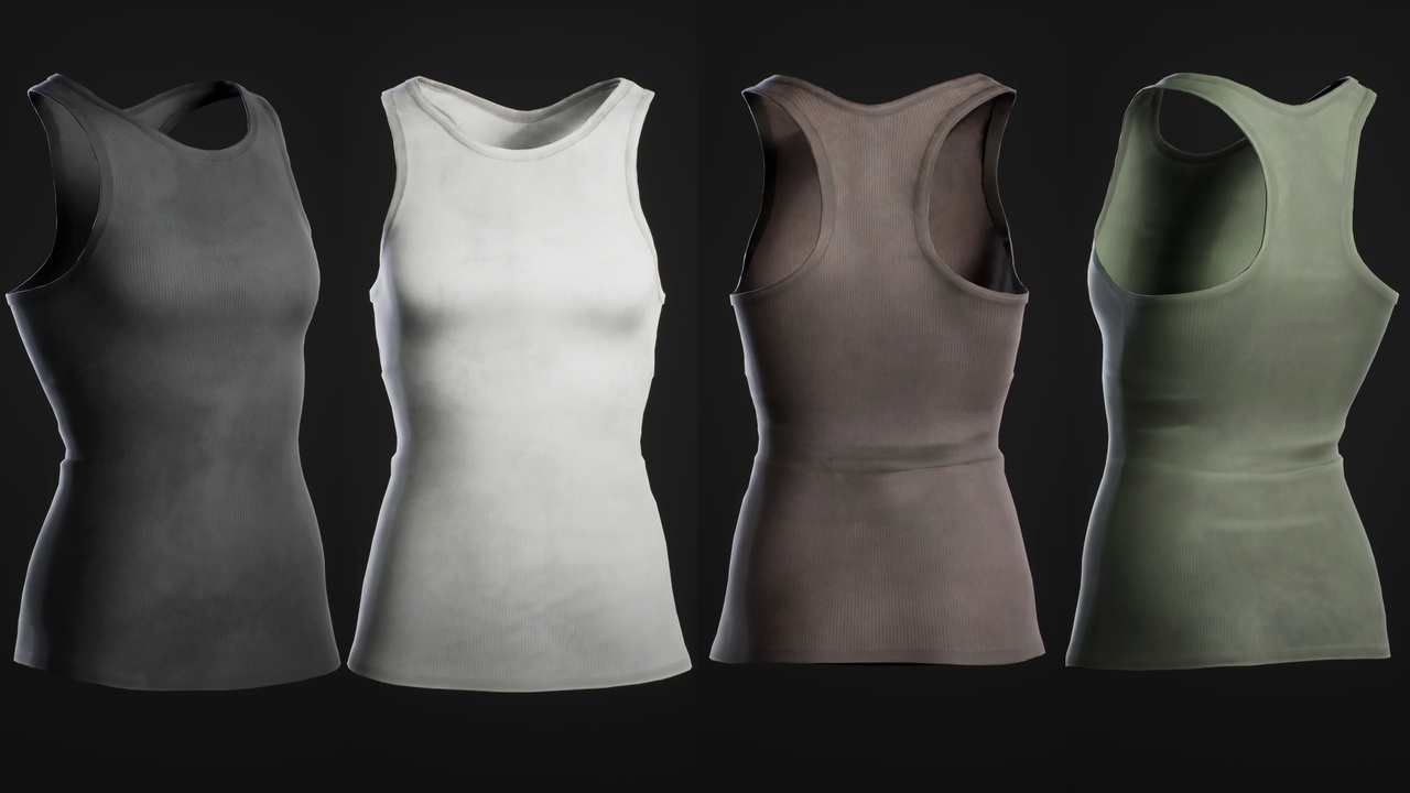 Media 1 for listing Female Tank Top - Metahuman