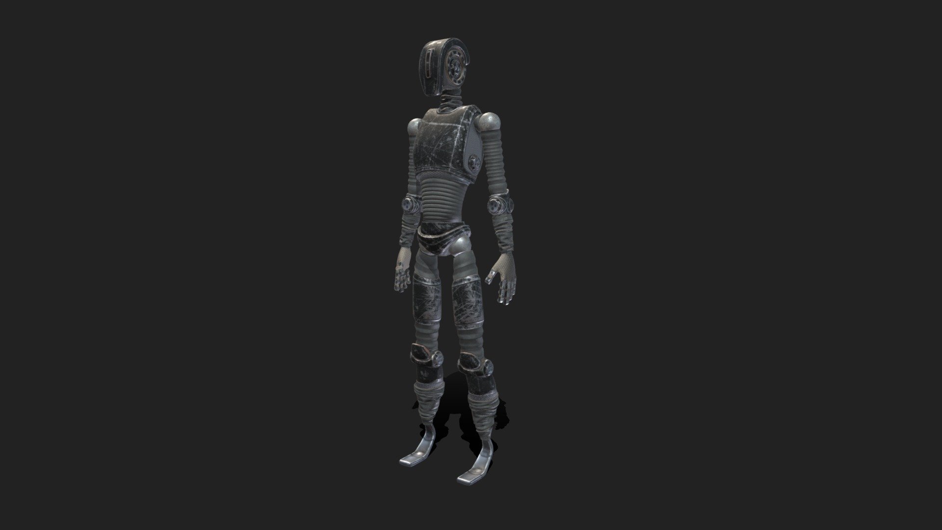 Humanoid Robot Black Steel Avatar | Fab