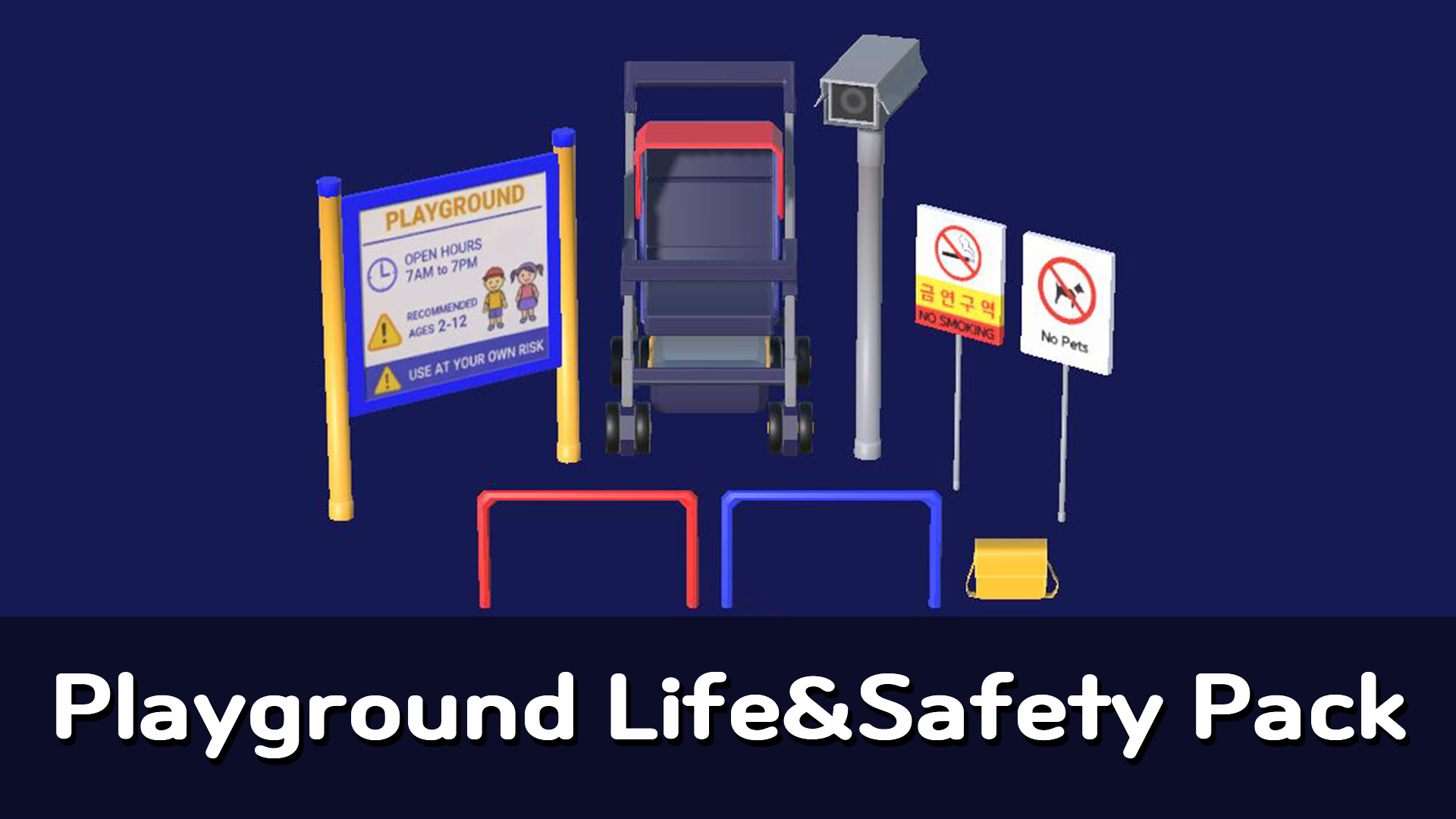 MAR-Low Poly Playground Life and Safety Pack | Fab