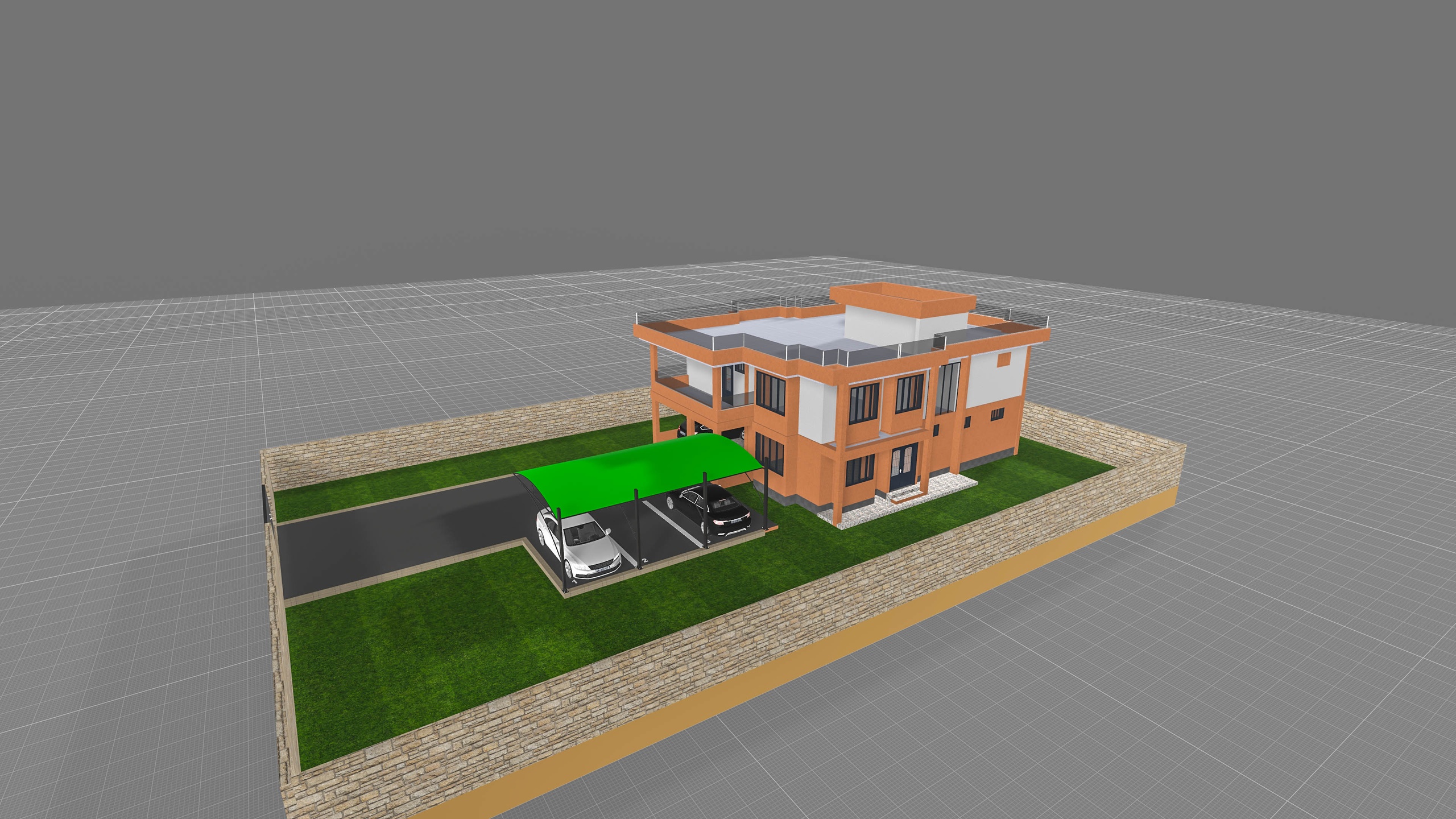 Media 1 for listing Modern Contemporary Luxury Villa Architectural Exterior Model