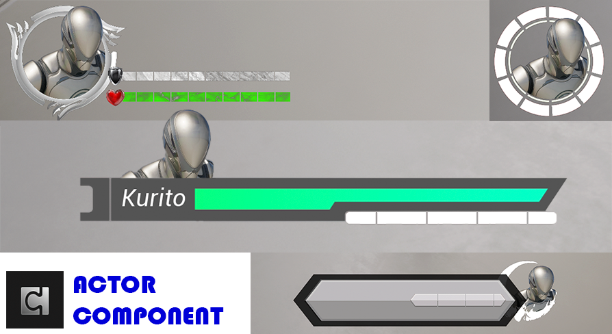 Player Health bar Actor Component | Fab