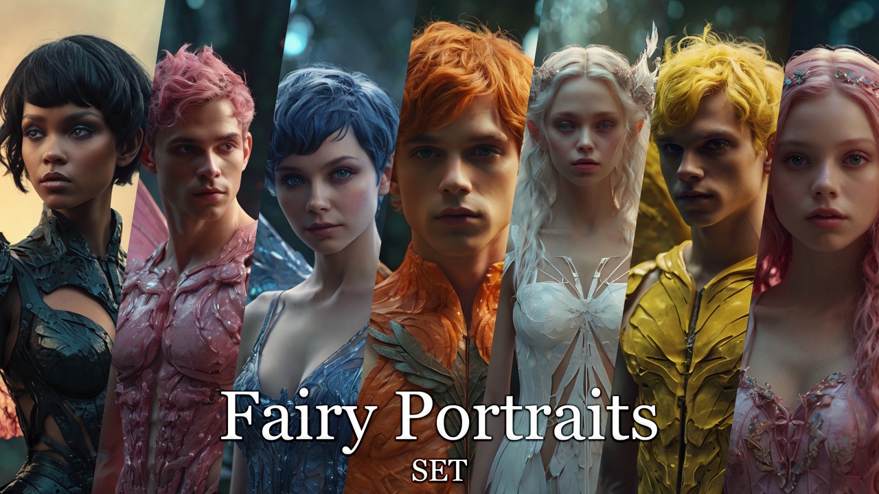Media 1 for listing Fairy Portraits