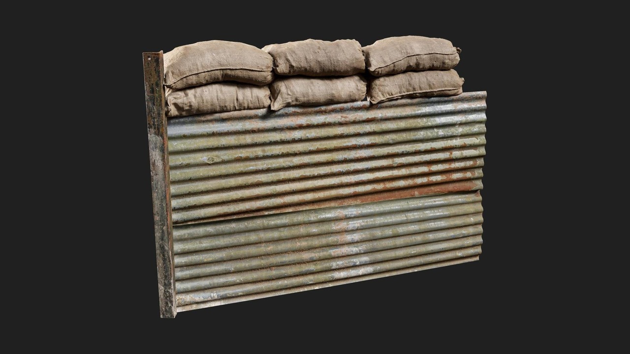 Media 1 for listing Military Trenches Wall Metal Corrugated 06