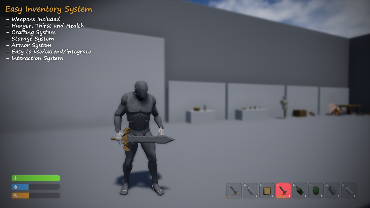 Media 1 for listing Easy Multiplayer Survival Inventory