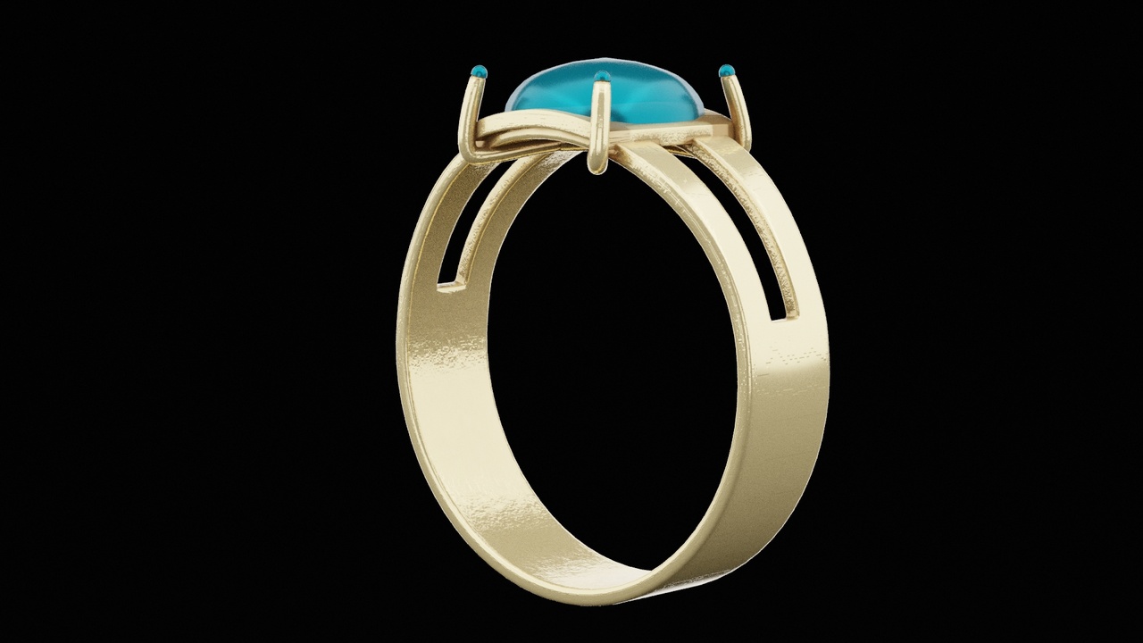 Media 1 for listing Blue Pendant Ring