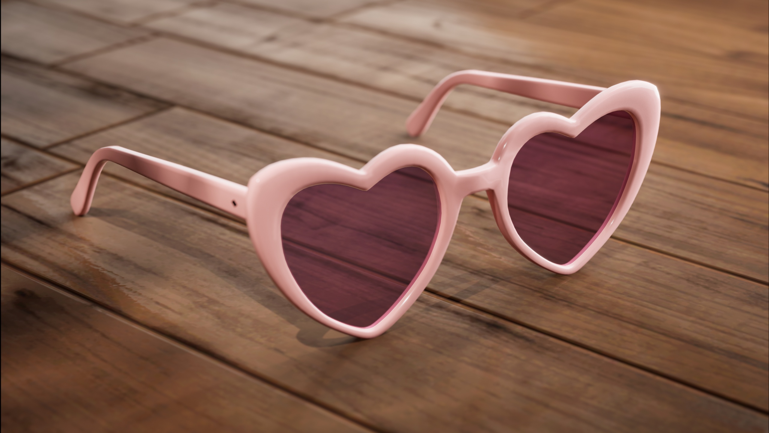 Media 1 for listing Heart Shaped Pink Sunglasses - For MetaHuman