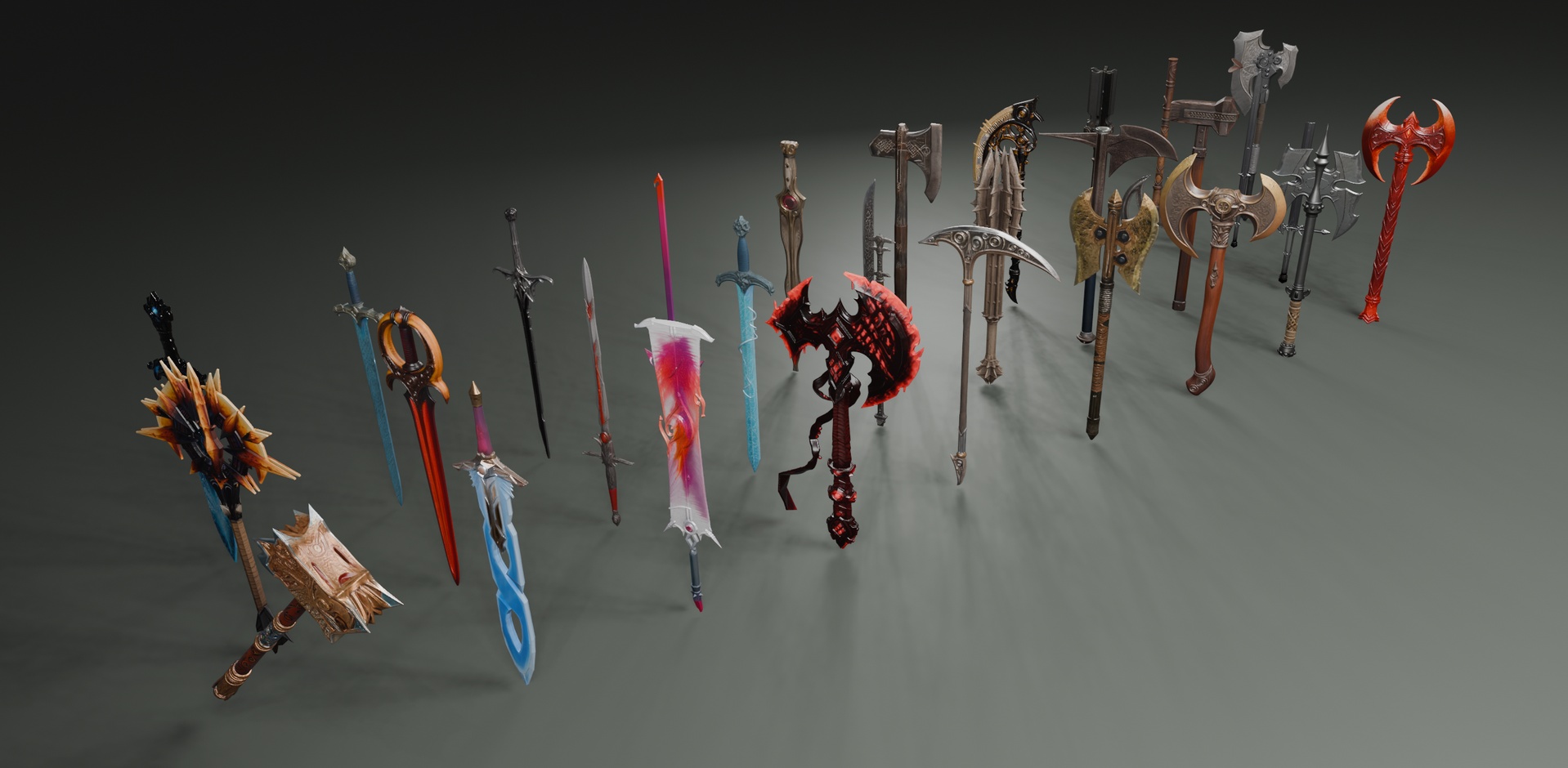 Media 1 for listing Stylized Fantasy Weapons Set 2⚔️