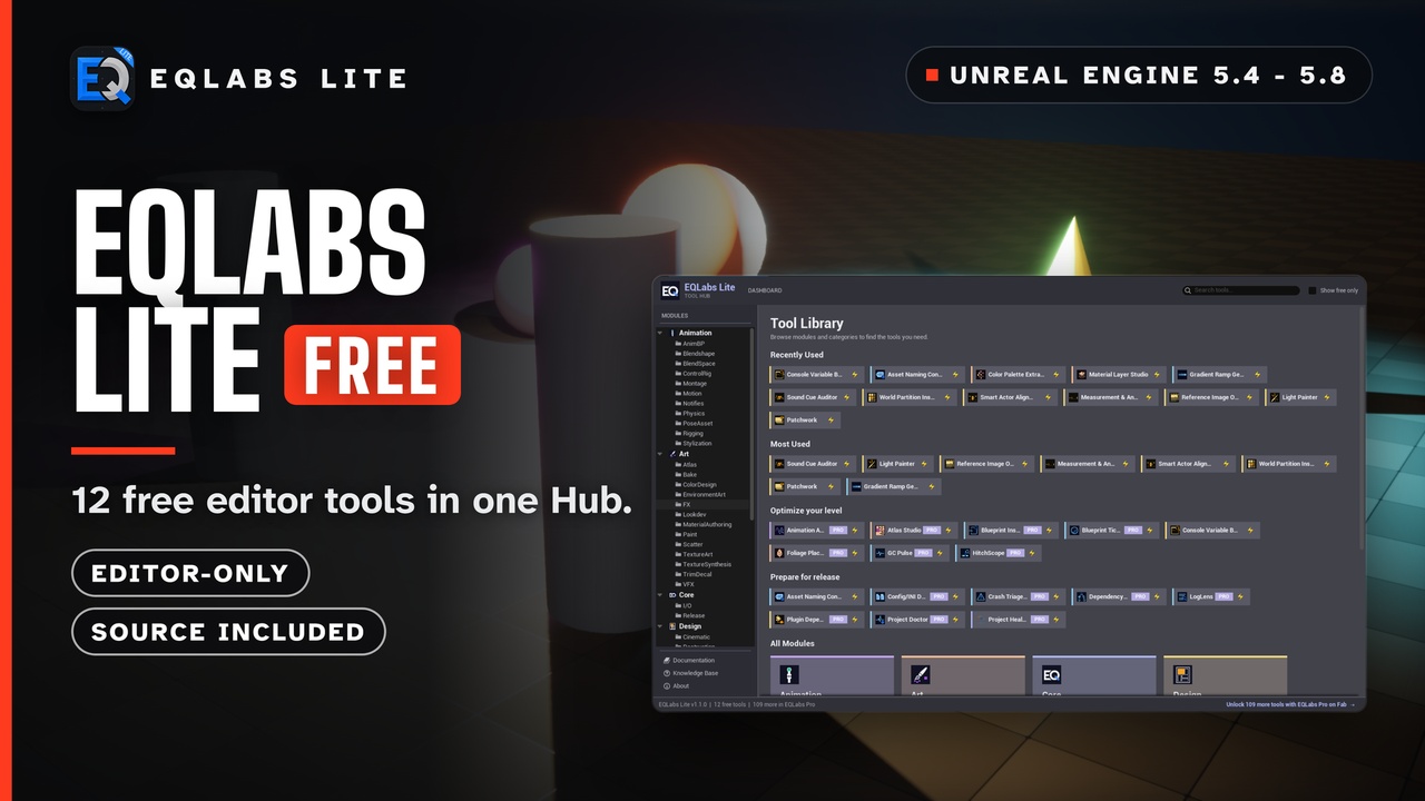 Media 1 for listing EQLabs Lite - AAA Workflow Toolkit