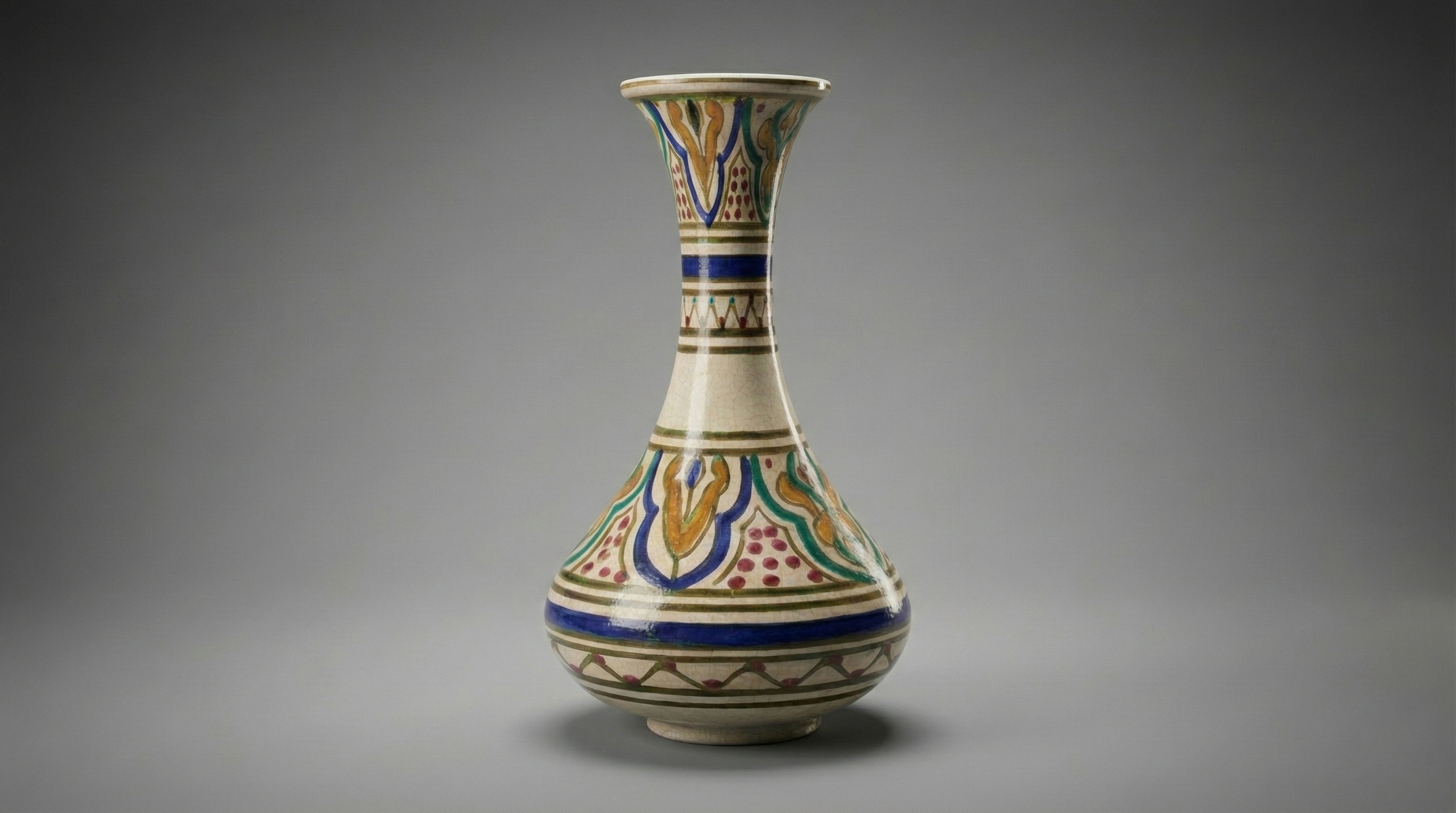 Media 1 for listing Realistic Traditional Moroccan Ceramic Vase
