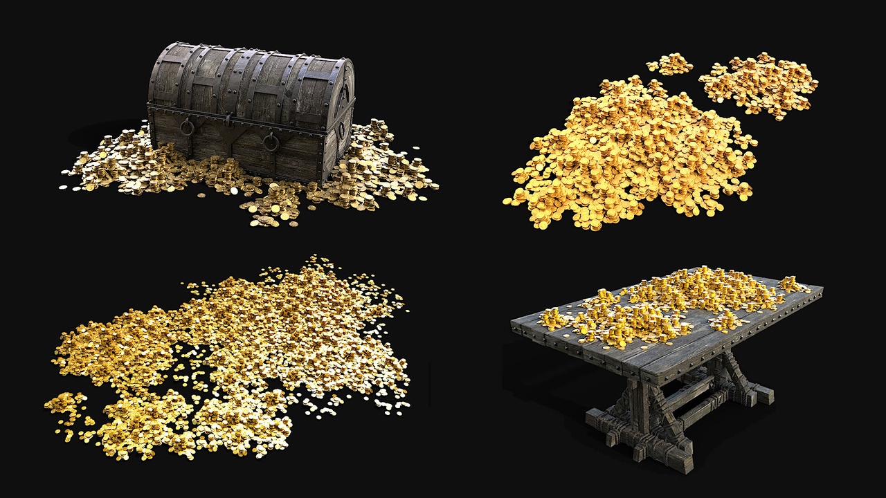 Media 1 for listing Treasure Gold Pile Collection