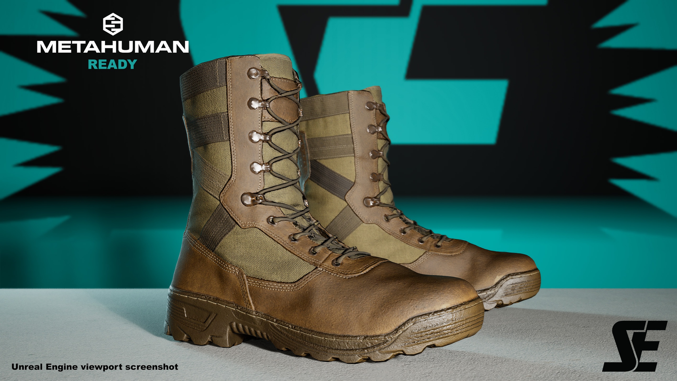 Media 1 for listing MetaHuman Ready Shoes - Tactical Boots