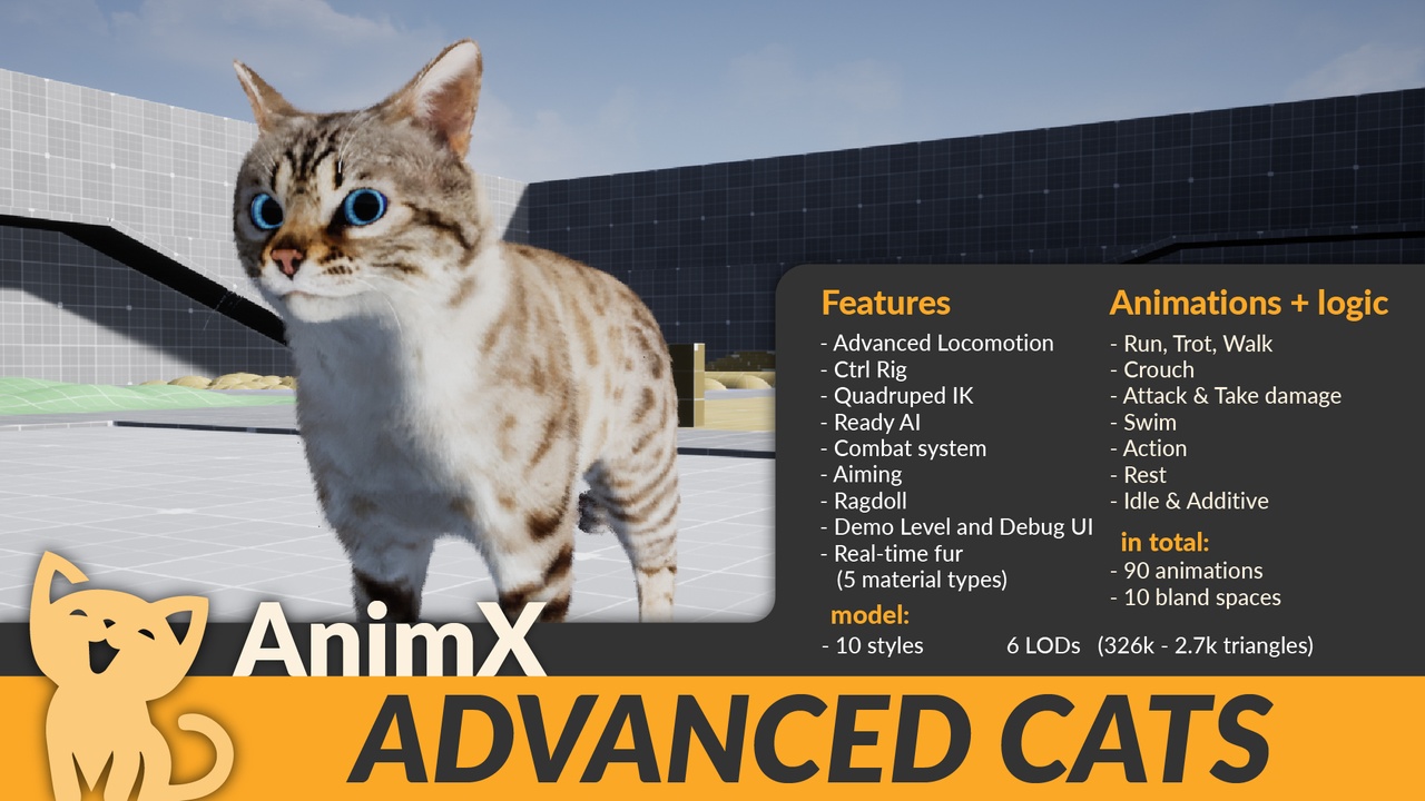 Media 1 for listing AnimX: Advanced Cats