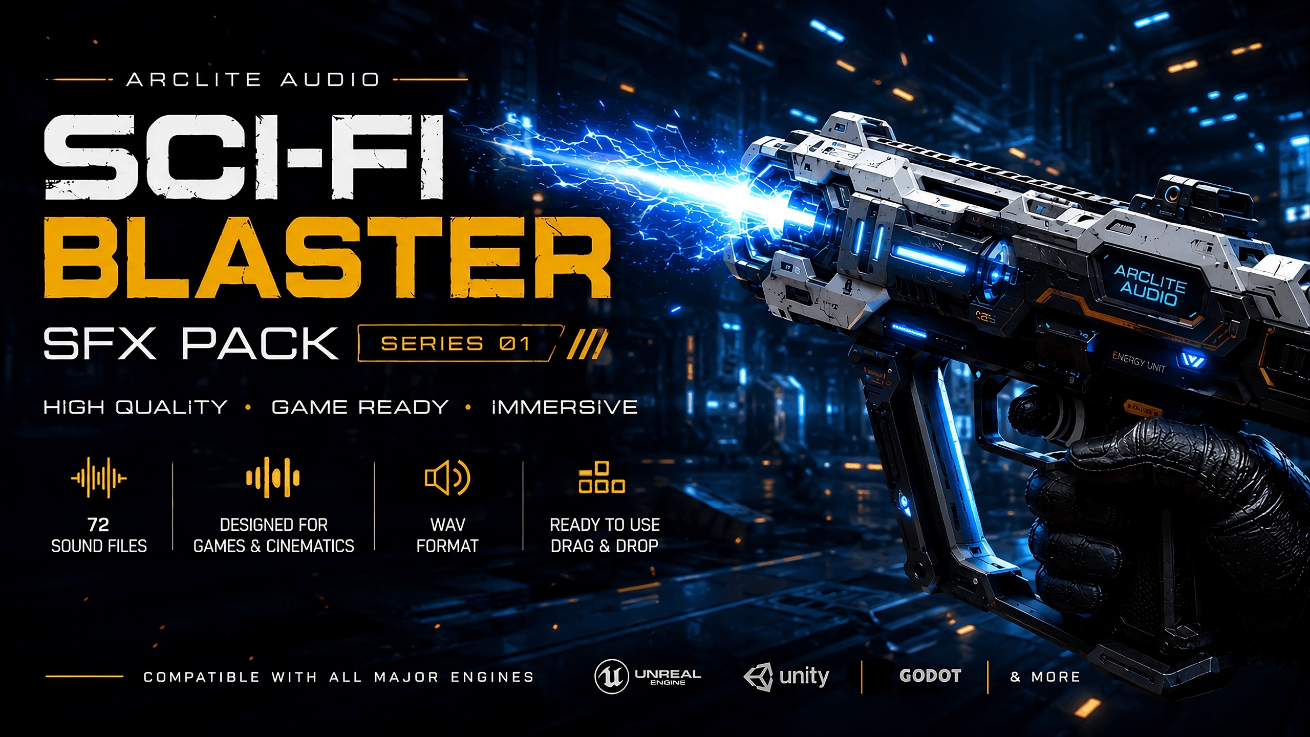 Sci-Fi Blaster SFX Pack – Series 01 | Fab