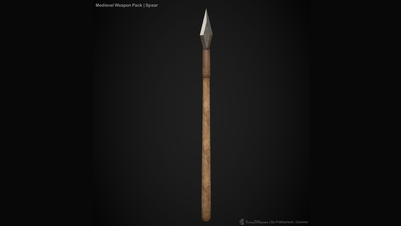 Media 1 for listing Stylized Spear Weapon