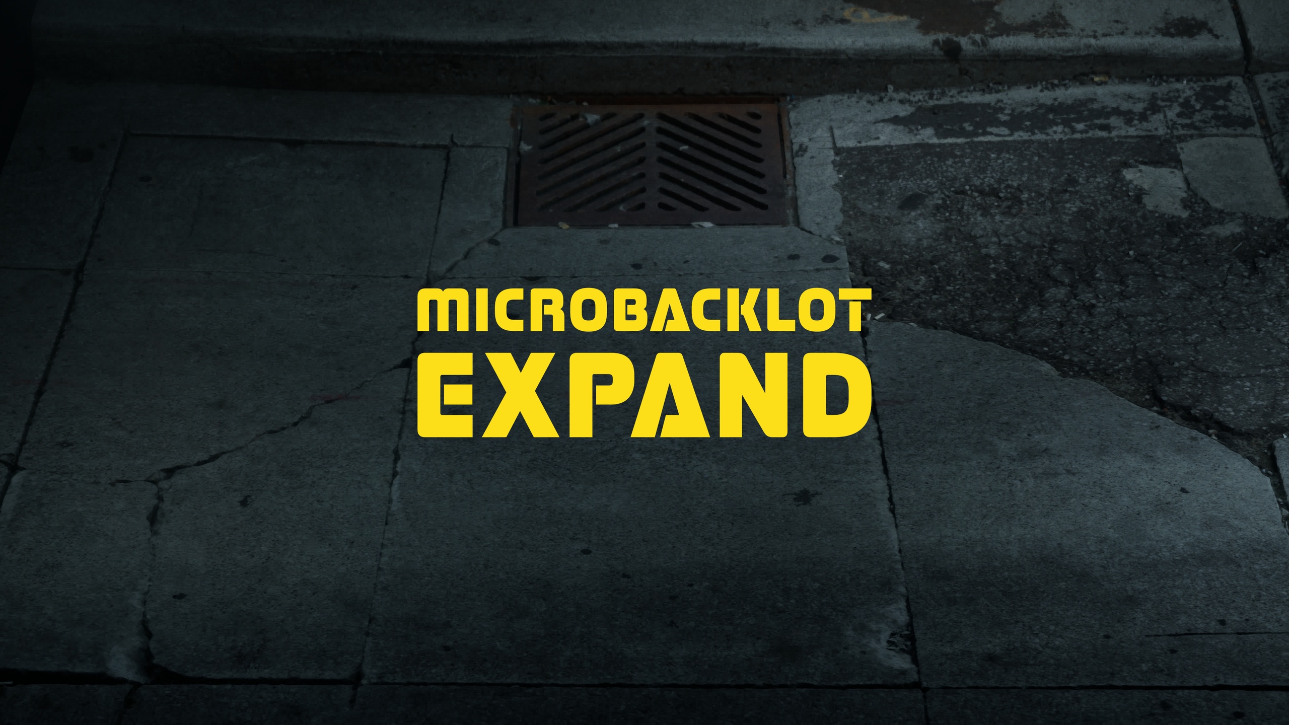 Media 1 for listing MICROBACKLOT | EXPAND // Cracked - Cut Concrete Street - Storm Drain Section