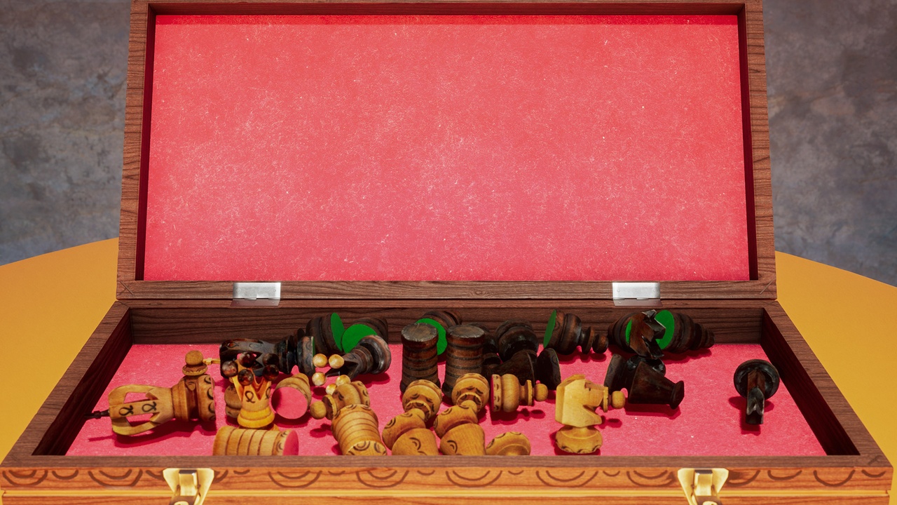 出品Photoscanned hand-carved chessboardのメディア1