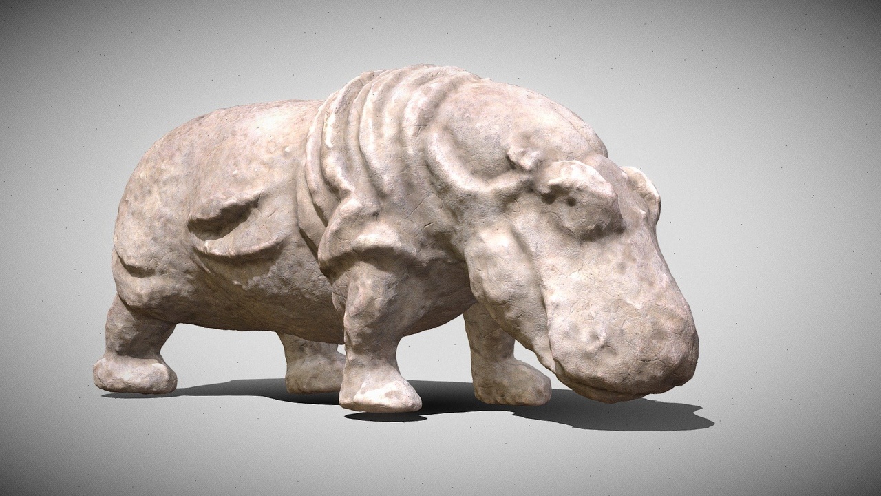 Media 1 for listing Hippo (Miniature) 3D Scan