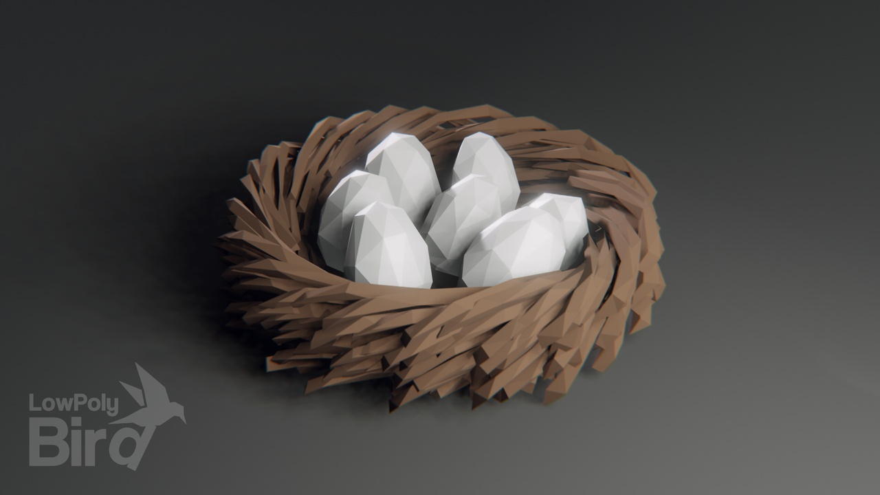 Media 1 for listing Low Poly Bird: Nests