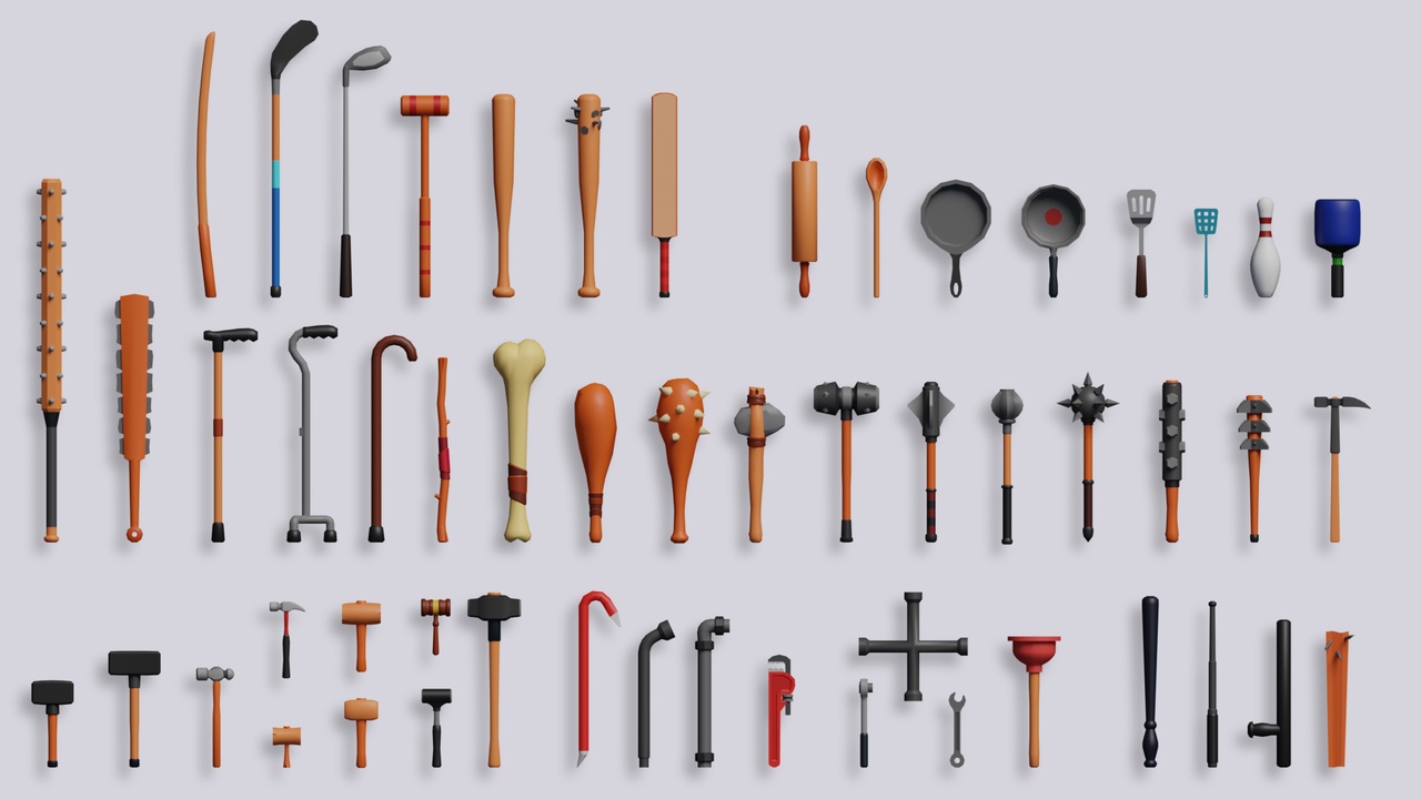 Media 1 for listing Low poly Blunt Weapons