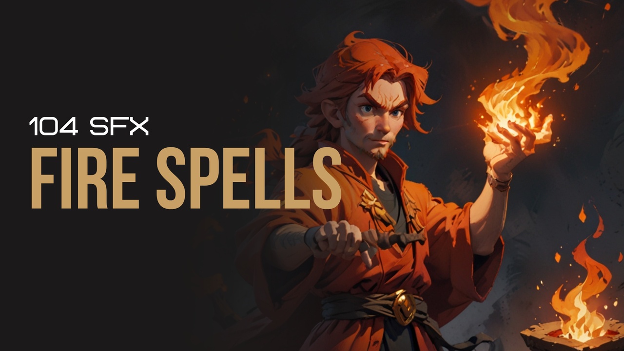 Media 1 for listing Fire Magic Spells Sounds Pack - SFX