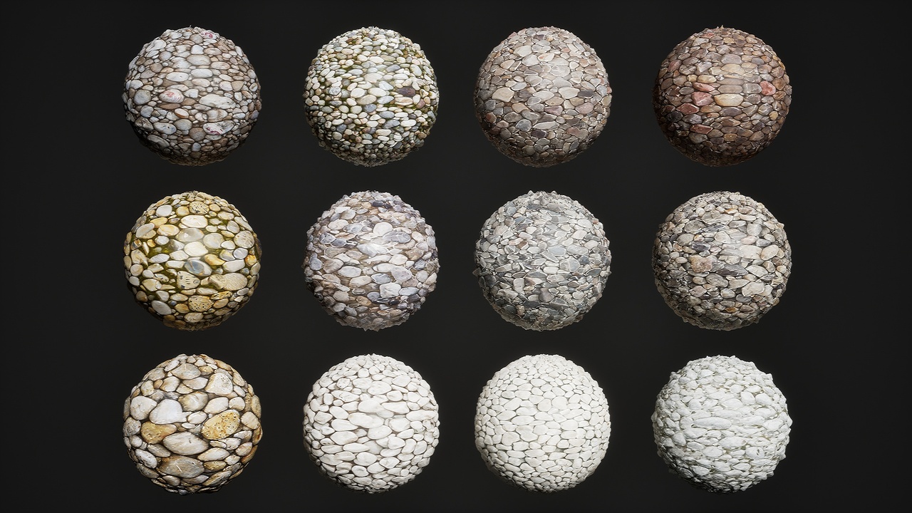 Medium 1 für Eintrag Stylized Materials - Pebble 1