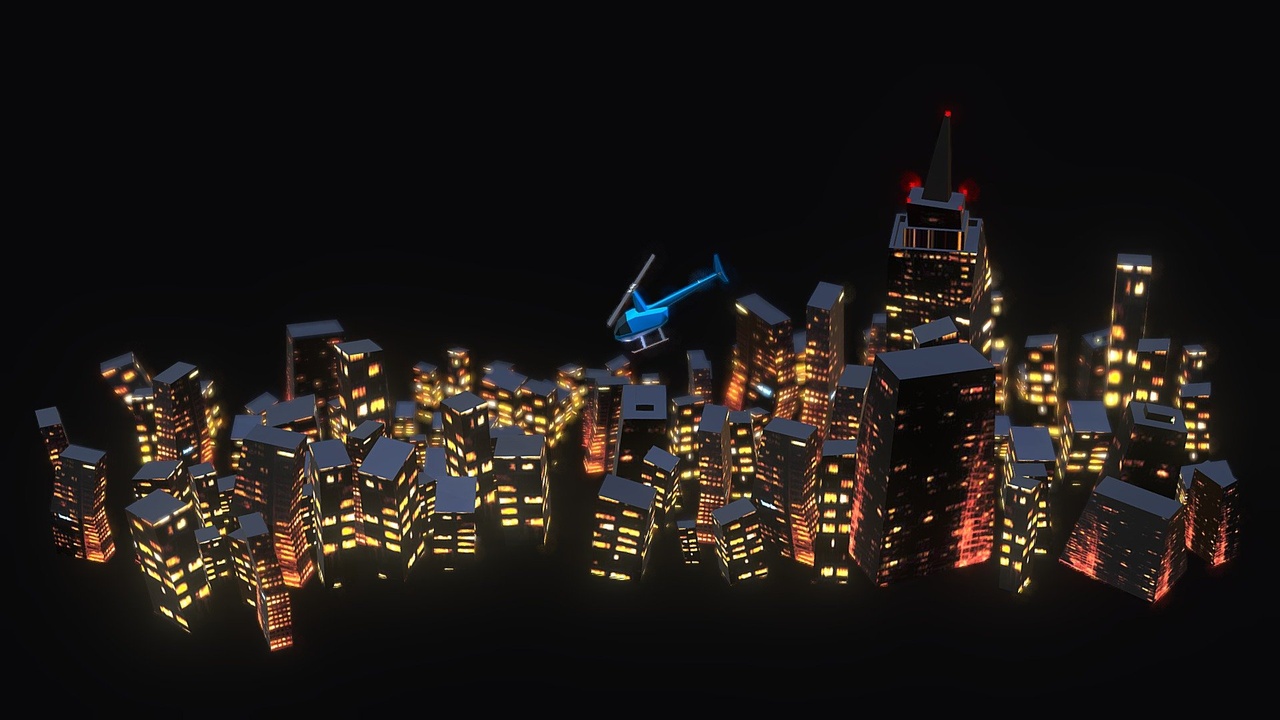Media 1 for listing Night city cartoon