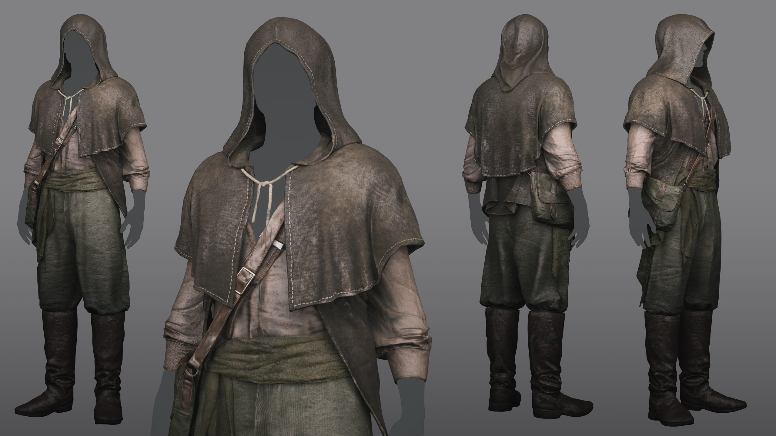 Media 1 for listing Medieval Assassin Outfit - Metahuman Resizable Outfit