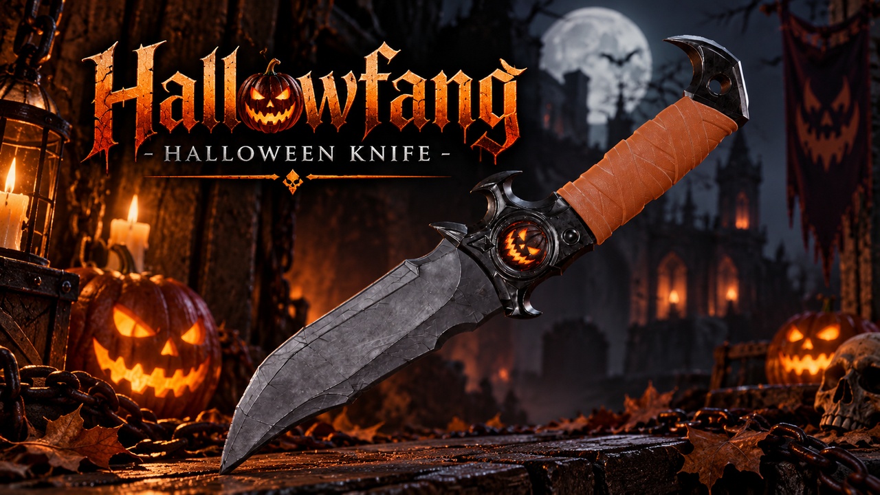 Media 1 for listing Hallowfang – Halloween Knife